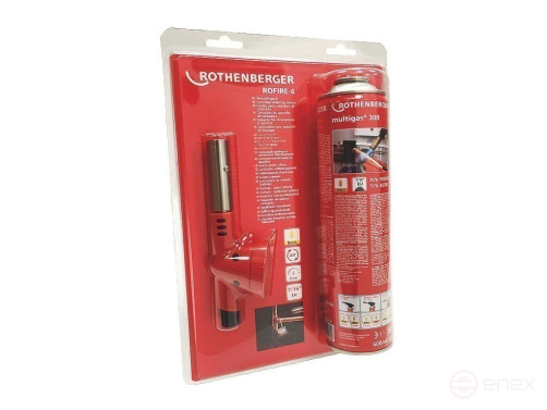 Set of ROFIRE 4 burner with cylinder Multigas 300 (Rofire)