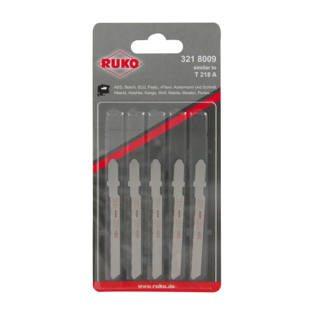 Пилки для электролобзиков RUKO 8009 HSS, 20 шт.