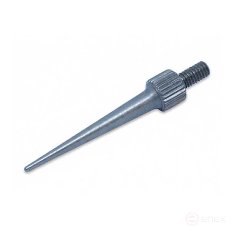 The tip for the indicator is steel (needle-shaped)