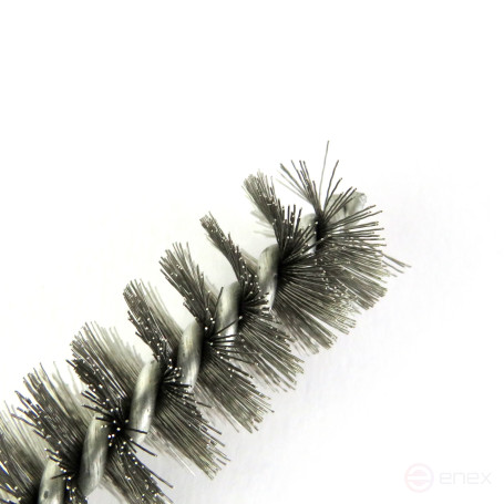 Ерш нержавейка Д20, ворс 0,20, посадка М6 резьба (14-235) щетка для очистки и чистки отверстий, каналов, теплообменника, трубок и оборудования в печных, дымоходных, котельных системах