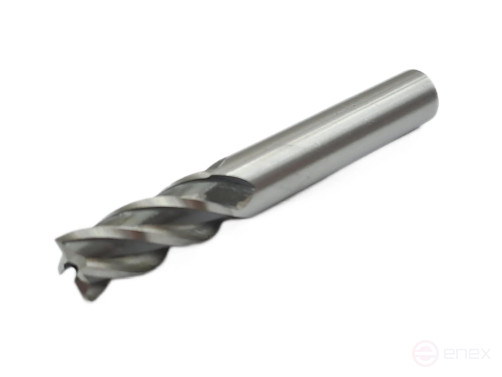 End mill with cylindrical shank f 10x22x72 mm z=4 P6M5K5 TORNERI T020860