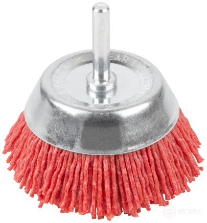 Щетка для дрели, тип "Чашка", нейлон, 75 мм, блистер, CUTOP Profi