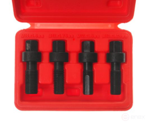 A set of taps for restoring the thread of the JTC wheel hub