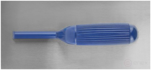 Ironer steel, plastic handle 280x130 mm, flat