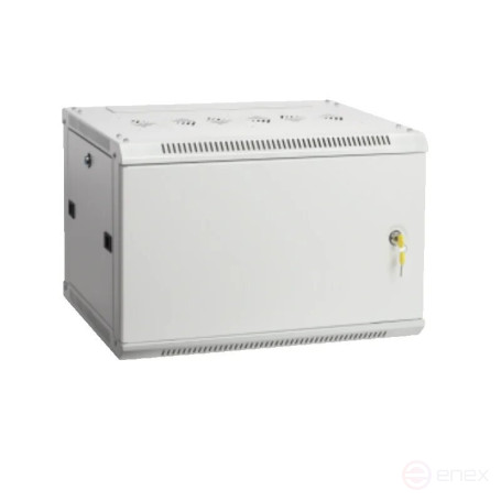 Шкаф телекоммуникационный Ripo 126060MM/G 19" настенный 12U 600х600 серый дверь металл