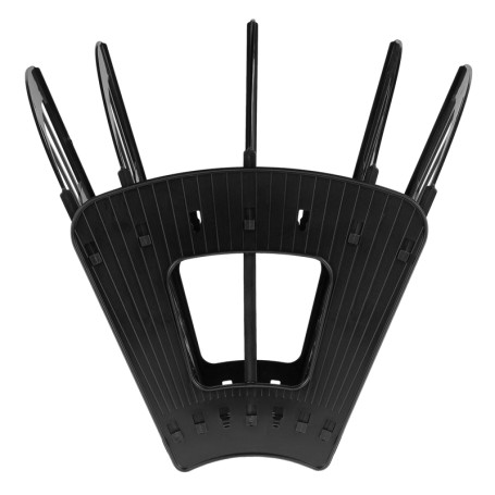 Лоток для бумаг веерный СТАММ "Эконом", 5-ти секционный, черный