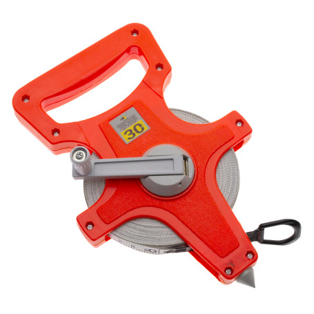 Рулетка геодезическая в открытом корпусе 30 м, ЧЕГЛОК