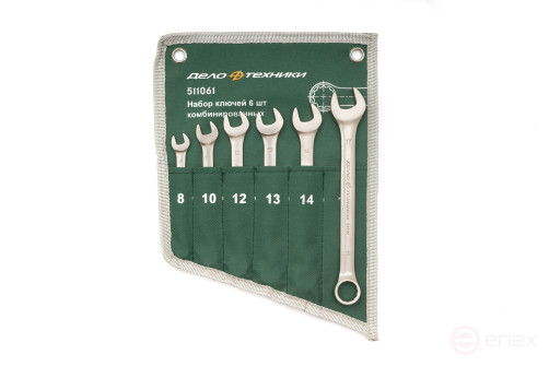 Набор ключей комбинированных 6 шт. (8,10,12,13,14,17 мм) планшет тетрон.