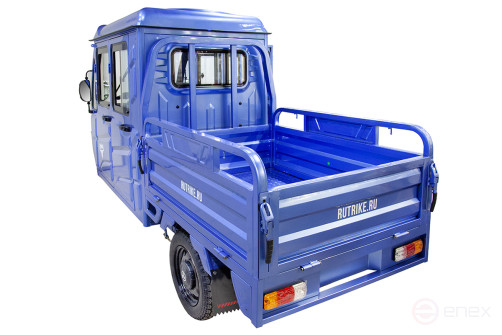 Грузовой электротрицикл Rutrike Рейс 1300 60V1200W, темно-синий матовый