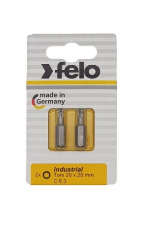 Felo Бита Torx 20X25, серия Industrial, 2 шт в блистере 02620036