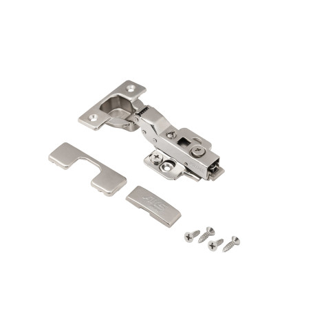 Semi-folding hinge with door closer 45mm h0 clip-on AKS PRIME 3D (self-tapping screws, plugs)
