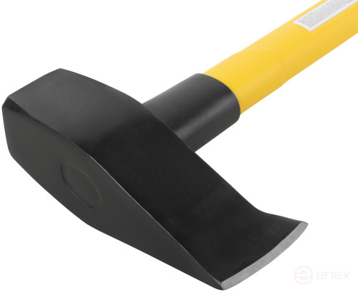 Forged cleaver, fibreglass long handle 900 mm, 3600 gr.