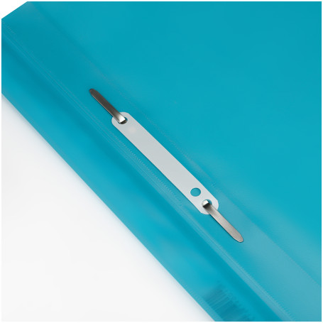 The folder is a plastic folder. perf. STAMM A4, 180mkm, turquoise with an open top