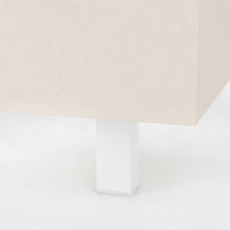 Опора меб. алюм. DAКP-27 h100 с регул. белый AKS