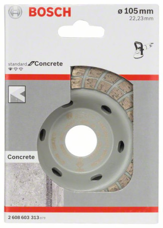 Diamond Cup Grinding Wheel Standard for Concrete Turbo 105 x 22.23 x 3 mm