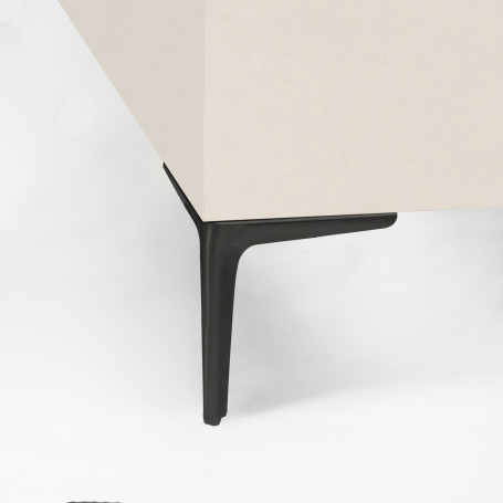 Опора меб. мет. WINDSOR h180 угловая черный AKS