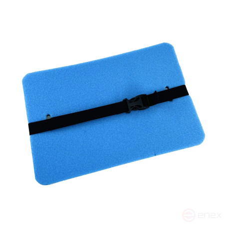 Tourist seat, 6 - layer blue, with foil, moisture-proof, multi-layer, foam/karemat, camping seat, hiking/hiking trunk 350x240x30 mm