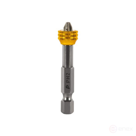 Screwdriver bit PRACTICE "Profi" PH-2 x 50mm with magnetic ring (2 pcs) blister (915-618)