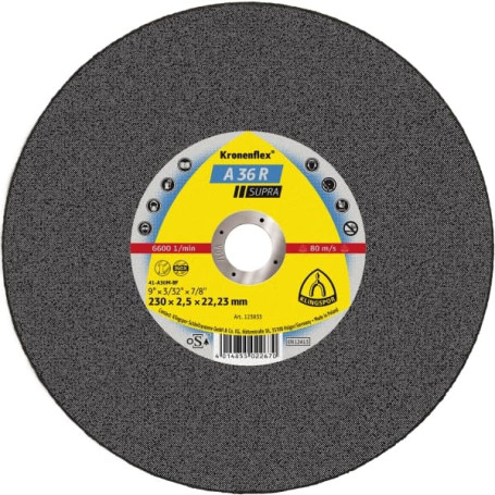 INOX A 36 R Supra cutting wheel, 125 x 2 x 22.23