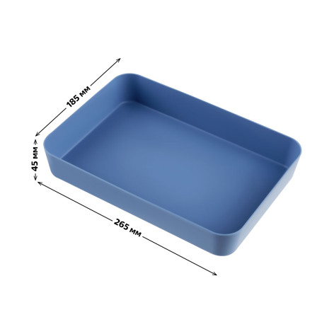 Stationery tray STAMM "Voyage. Berlin", 18,5*26,5*4,5 cm, polypropylene, blue