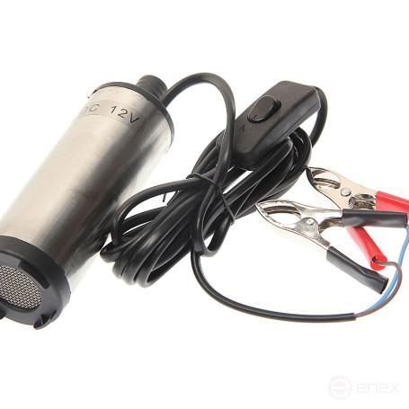 Насос для перекачки топлива ER-87202 (12V, 60W, 6.4A, 30л/мин, Ø51мм, Ø выходного отв. 19мм) ЭВРИКА /1/20