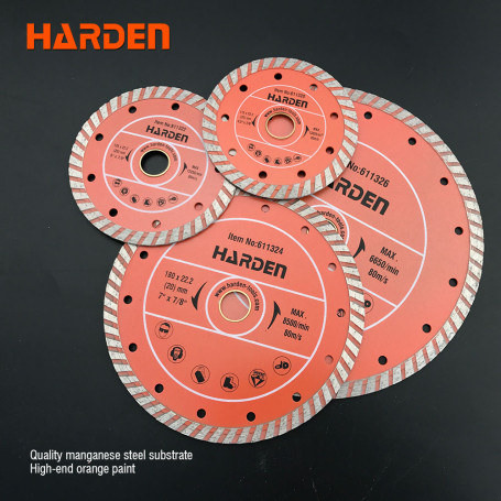 Diamond cutting disc Turbo, 230 x 22.2 mm, dry cutting// HARDEN