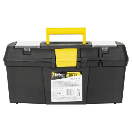 KOLNER KBOX 16/2 plastic tool box with valves