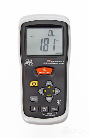 DT-620 Измеритель скорости и потока воздуха