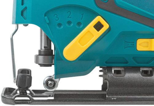 Jigsaw acc. 20 V; 0-2500 stroke/min; BzP; pendulum; 80 mm; 1.6 kg; res. tilt, without battery; box