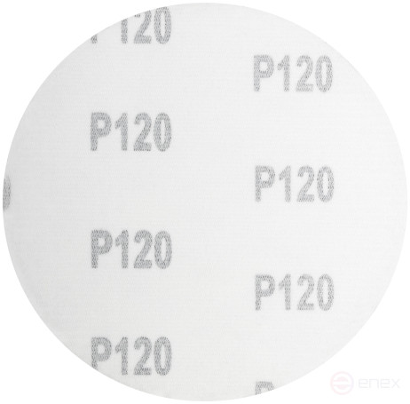 Круги шлифовальные сплошные (липучка), алюминий-оксидные, 125 мм, 5 шт. Р 120