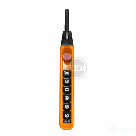 Control panel 6 buttons, 2 speeds, stop, for crane beams, IP55 TNHA1-63FS
