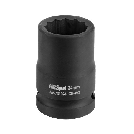 Impact head 3/4" 12-sided 24mm "AV Steel" AV-731024