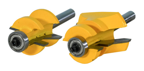 A set of cutters for the manufacture of lining, shank 8 mm, 2 pieces