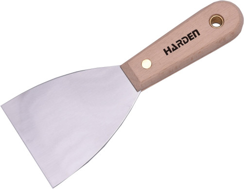 Spatula, steel with wooden handle, 75mm // HARDEN