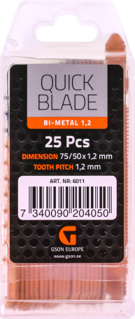 Bimetallic Quickblade Saw Blade 1,2 25pcs