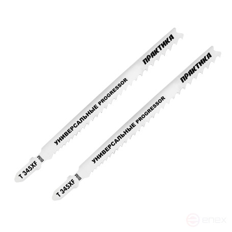 Пилки для лобзика универсальные ПРАКТИКА тип T345XF, Прогрессор 132 х 110 мм, быстрый рез (038-739)