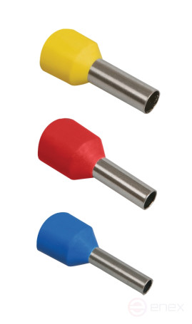 Sleeve tip NSHVI ERA NO-570-08 E0508 0.5 mm2 with insulated flange orange pack of 100 pcs