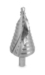 MESSER step drill with spiral groove. The diameter is 6-38 mm. There are 12 steps.
