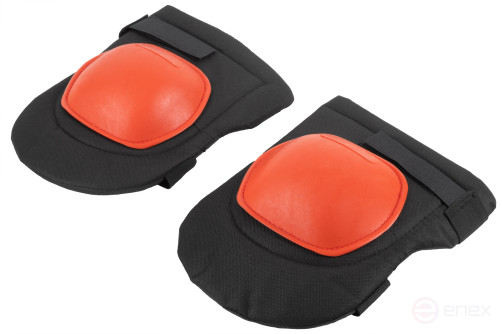 Protective knee pads with plastic cups