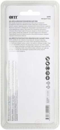 Diamond finger milling cutter for USM Profi, shank M14, 20x50 mm