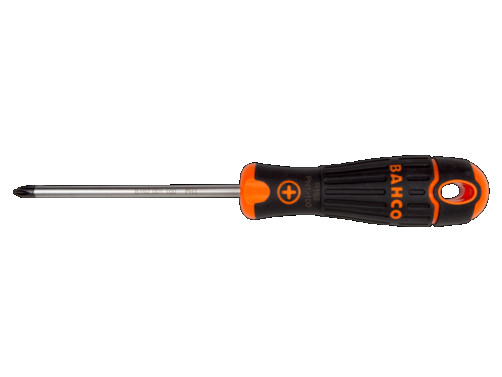 BahcoFit Phillips screwdriver PH 0x75 mm, with rubber handle, retail package