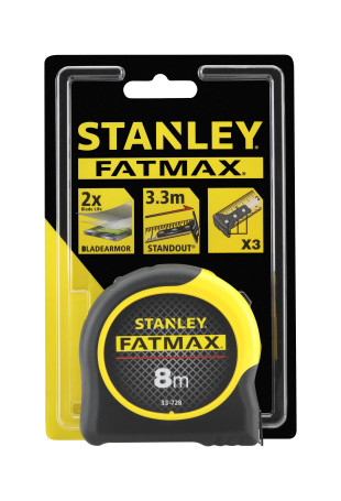 Рулетка измерительная FatMax STANLEY 0-33-728, 8 м х 32 мм