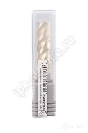 End milling cutter c/x tv.sp. f12 L=75 Z4 ZrN on stainless steel and titanium