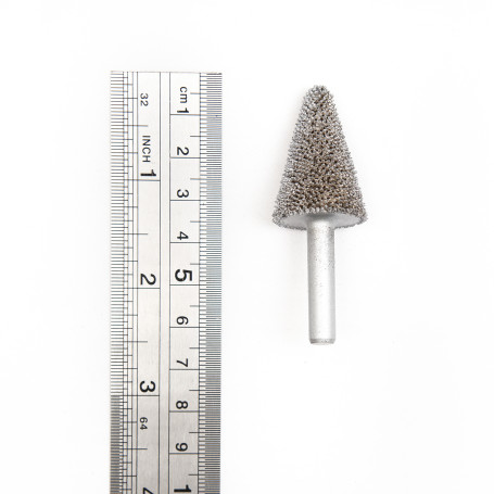 NS613 Rough cone, Ø22.2x31.7mm, 6.3mm pin, 330 Grit