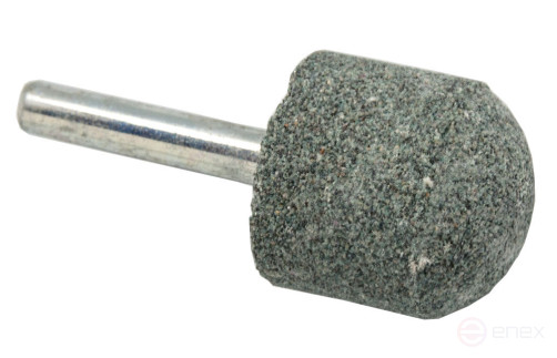 Шарошка абразивная ПРАКТИКА карбид кремния, закругленная 25х25 мм, хвост 6 мм, блистер (641-312)