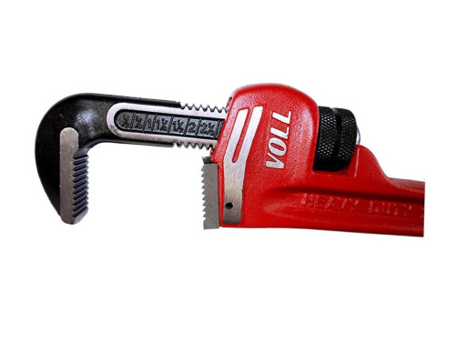 VOLL Heavy Duty Pipe Wrench 18" for heavy loads