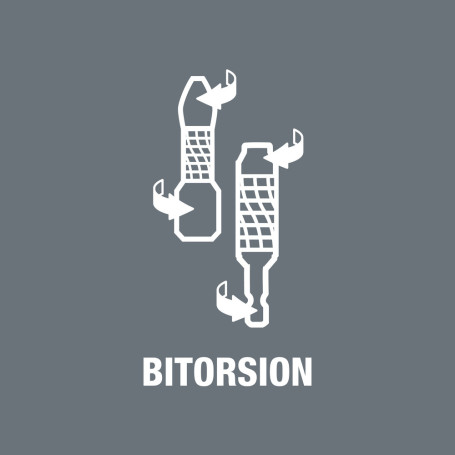 868/4 BTZ Robertson internal square bit, viscous hardness, shank 1/4" E 6.3, # 3 x 50 mm