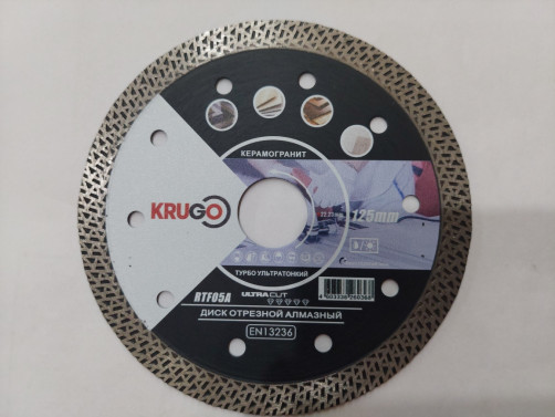 Diamond Turbo TF Ceramic Disc for KRUGO 125 x 1.4 x 22.23 x 10 mm