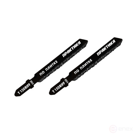 Пилки для лобзика по плитке ПРАКТИКА тип T150RIFF 76 х 50 мм, чистый рез, HM (2шт.) (034-533)