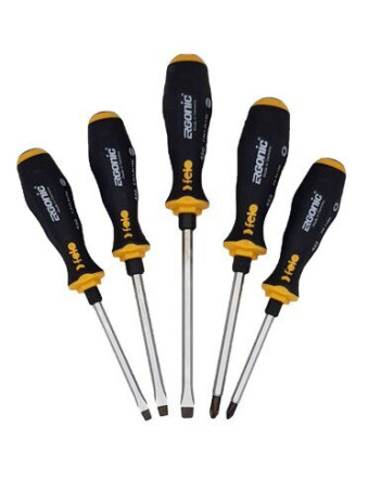 Felo Ergonic Impact Screwdriver Set SL/PH, 5 pcs 45095248